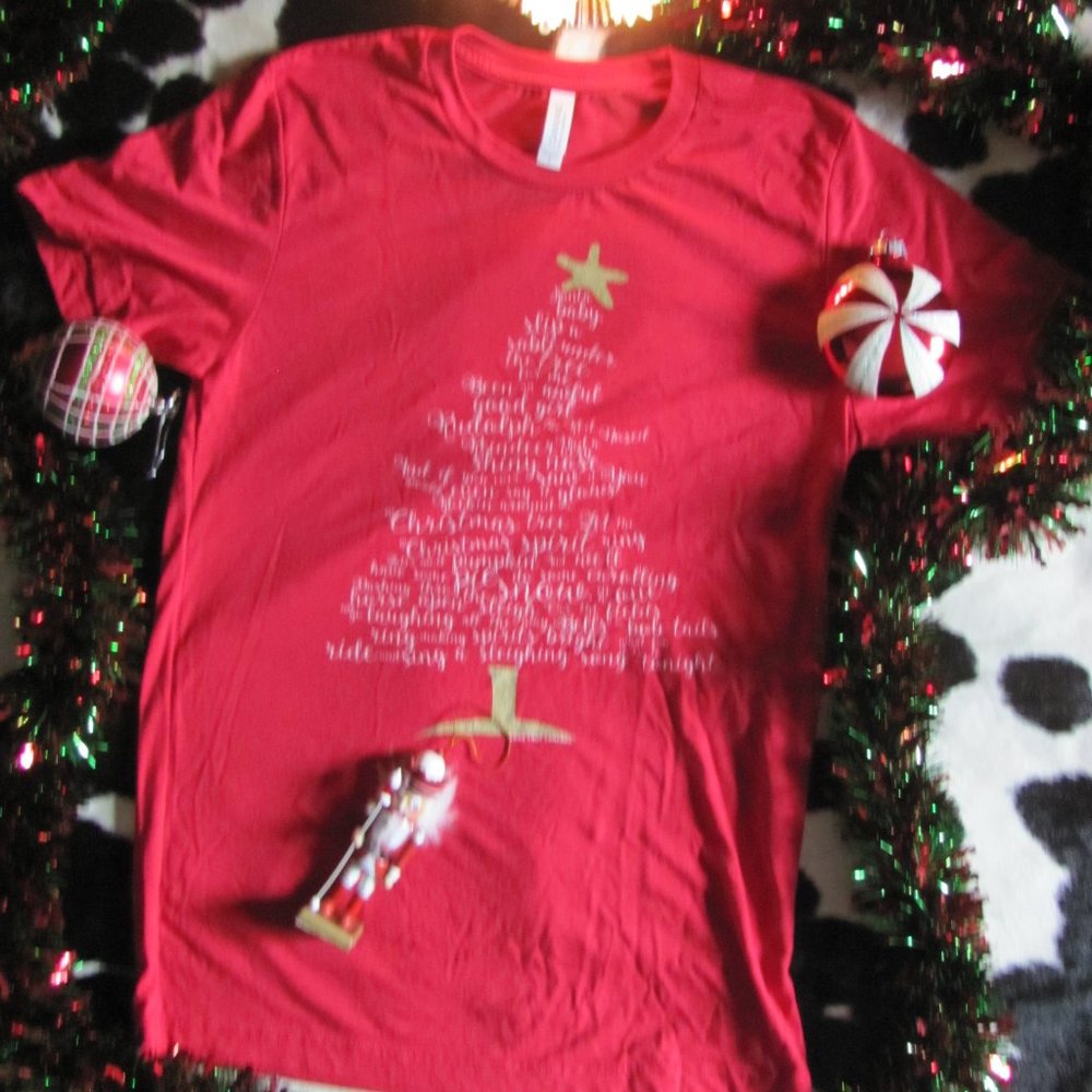 BELLA CANVAS CHRISTMAS SONG TREE TSHIRT